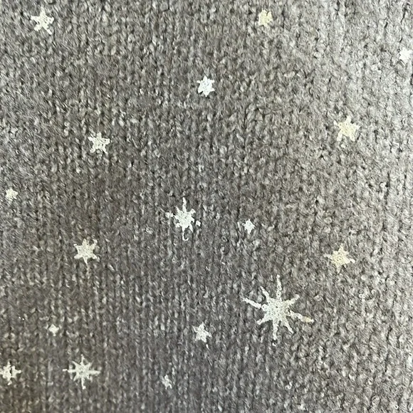 MAURICES Oversized Purple/Gray Silver Star Accented Sweater - Picture 5 of 6
